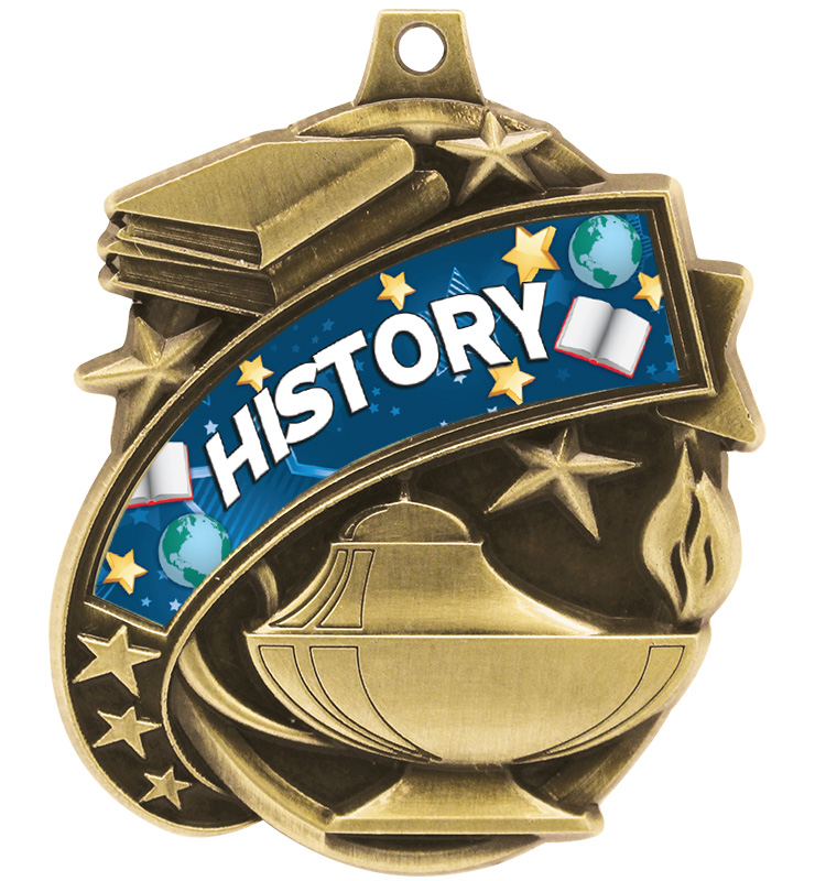 2 1/4" Kudos History Medal