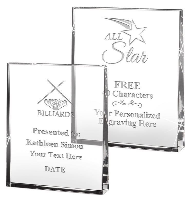 Goodview Wedge Crystal Awards