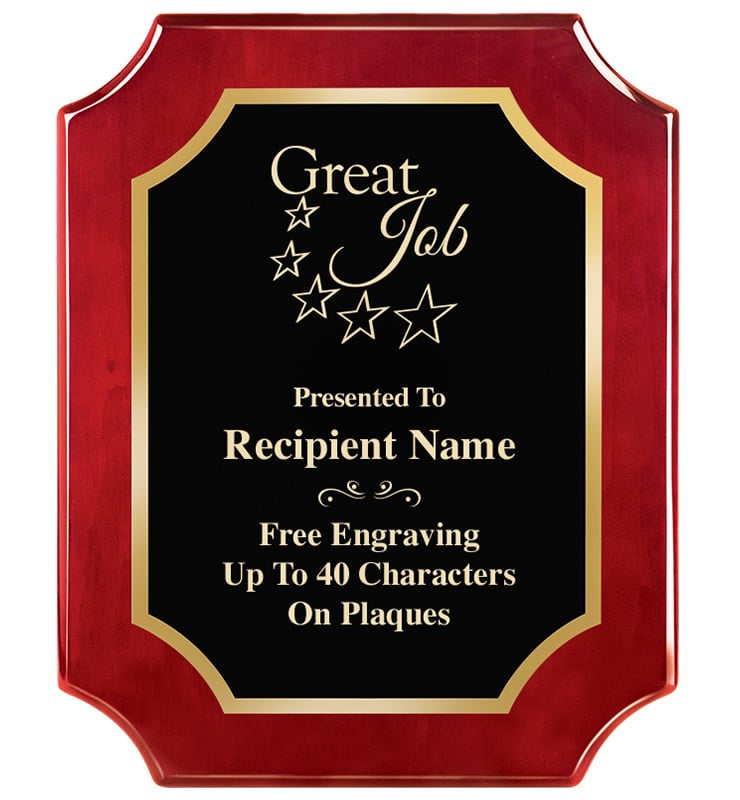 Scalloped Piano Wood Plaque