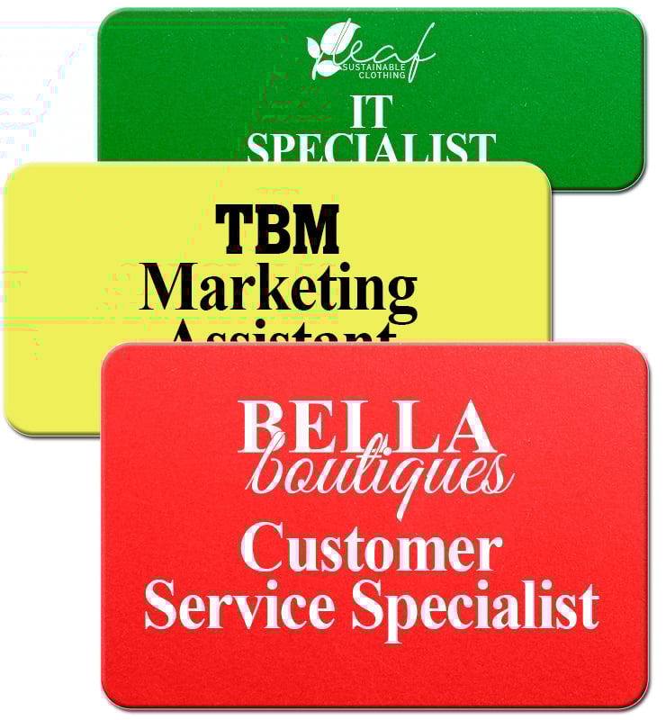 Horizontal Badge - 3 Lines