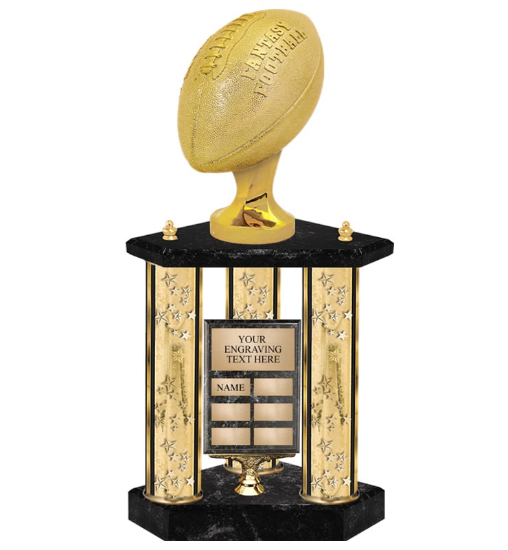 22 1/2" 3 Poster Fantasy Football Perpetual Trophy