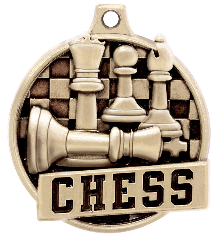 1 1/2" Challenger Chess Medals