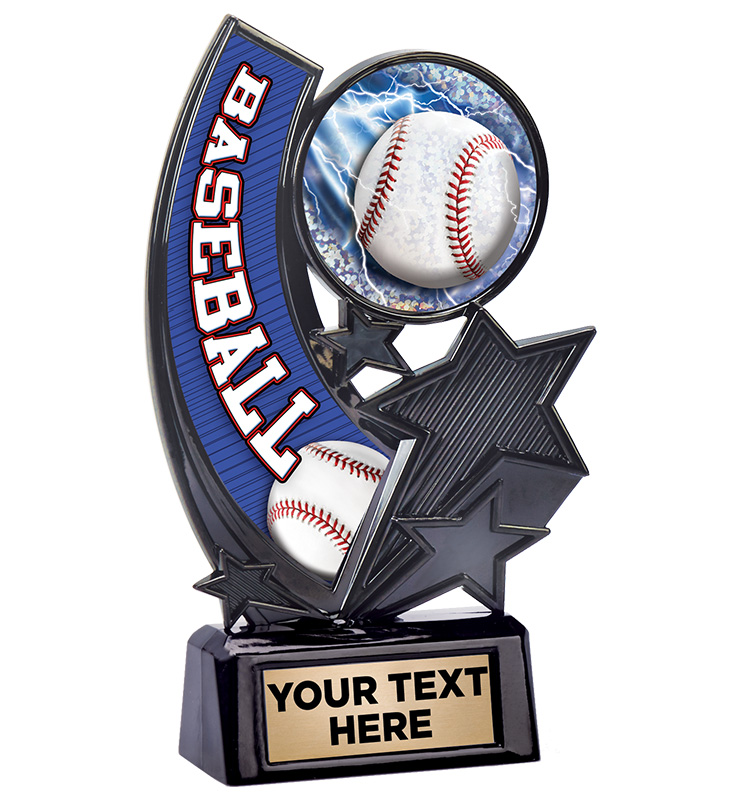 6 1/4" Baseball Onyx Icicle Trophy