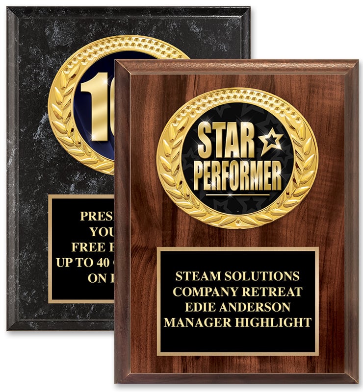 Famous Insert Plaque