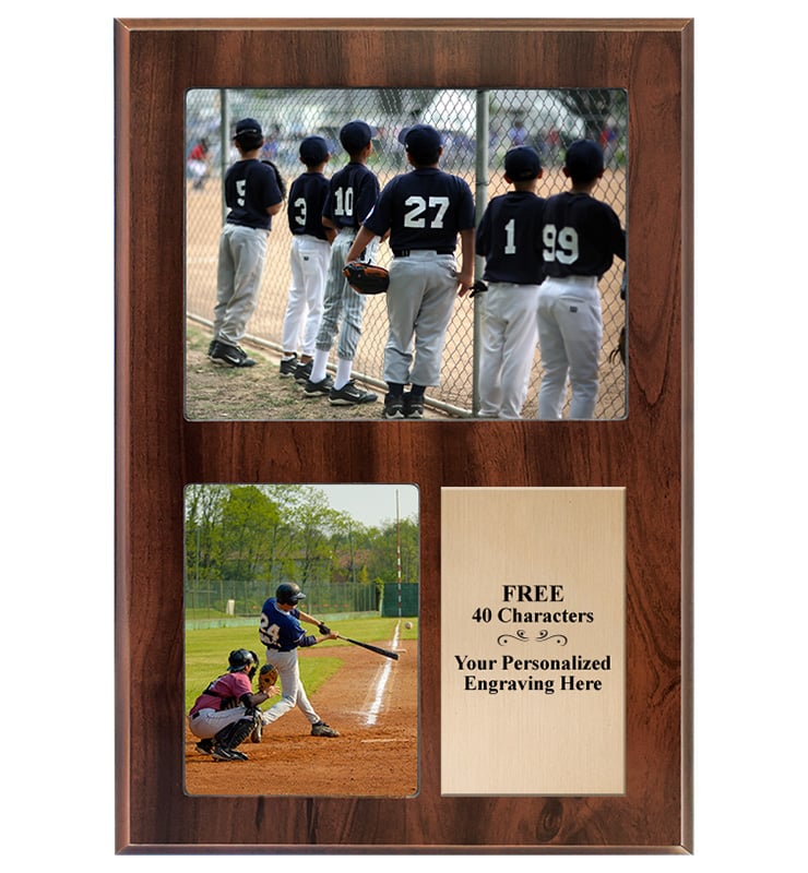 9"x13" Walnut Photo Plaque