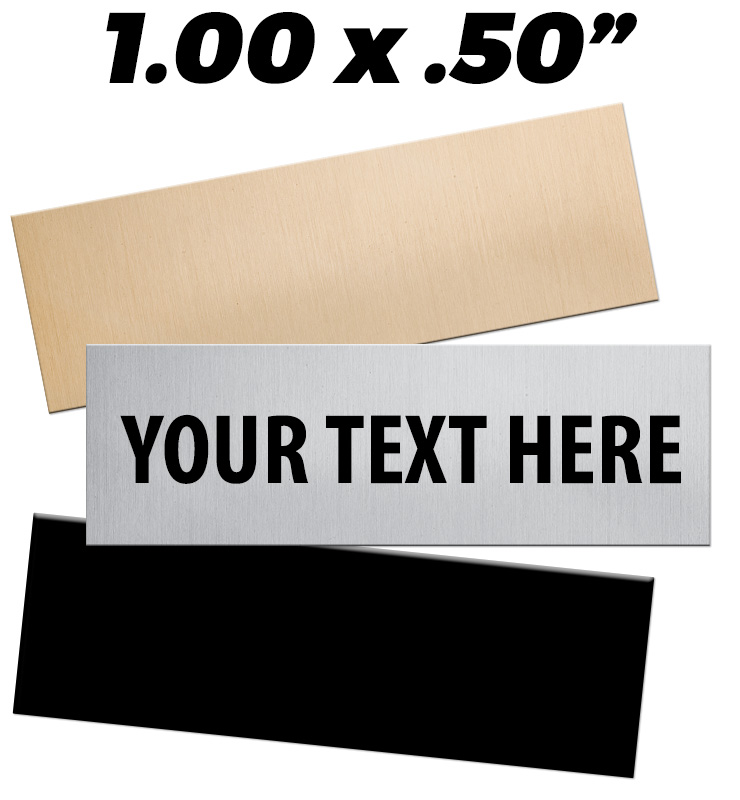 1"W x 0.50"H Engraving Plates