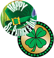 2" St. Patricks Day Stickers