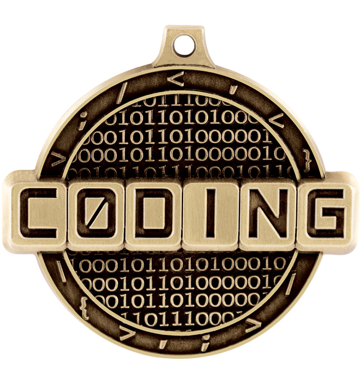 2" Coding Medal