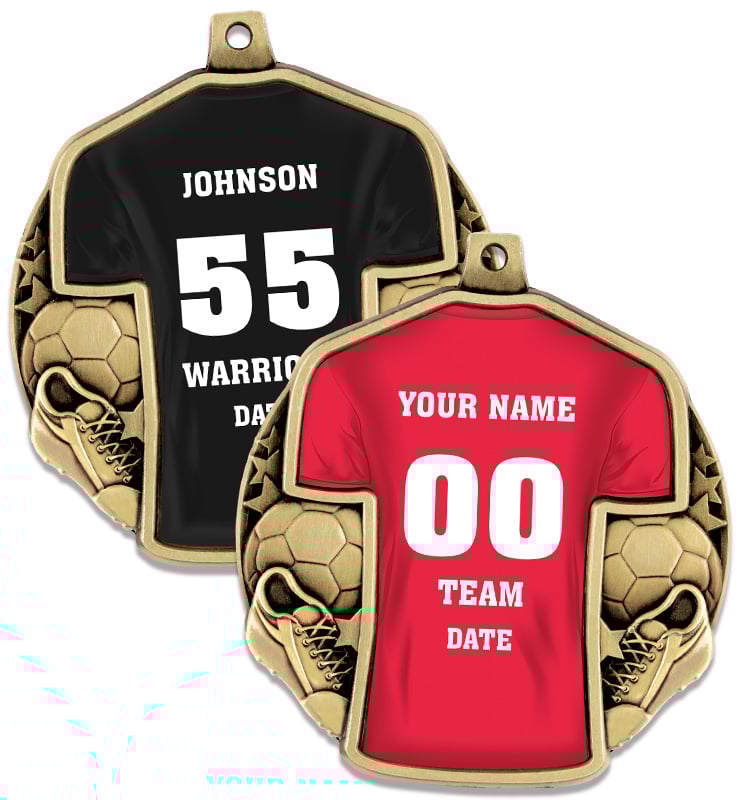 2 1/2" Soccer Jersey Back Insert Medals