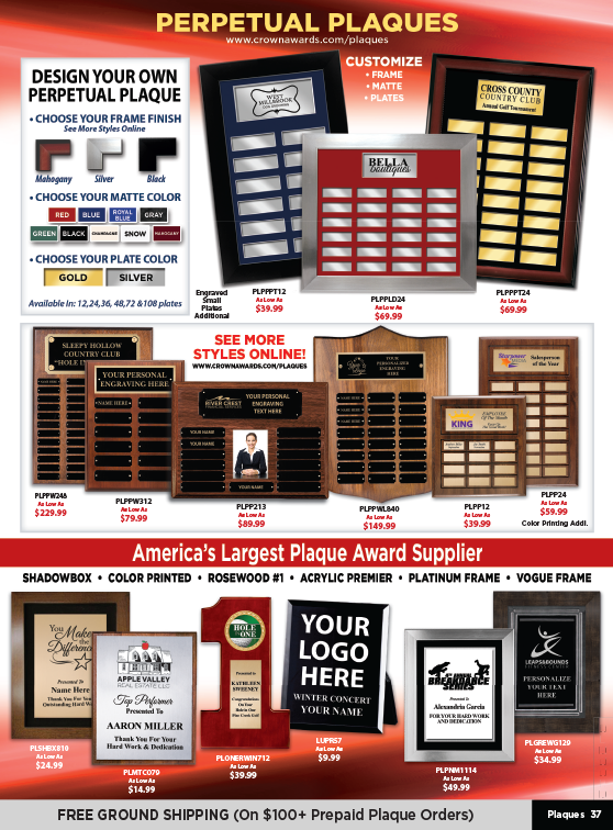 Crown Awards Catalog