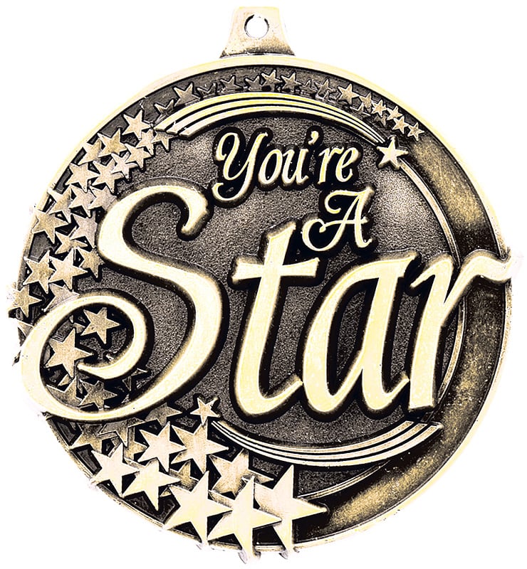 2" Youre A Star Medal