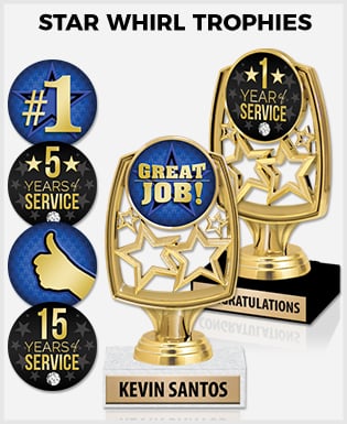 Star Whirl Recognition Trophy