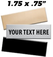 1.75"W x 0.75"H Engraving Plates