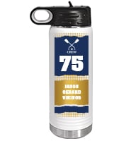 White School Spirit Water Bottle 20oz - Navy Gold