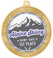 2 1/2" Shiny Universe Star Medals