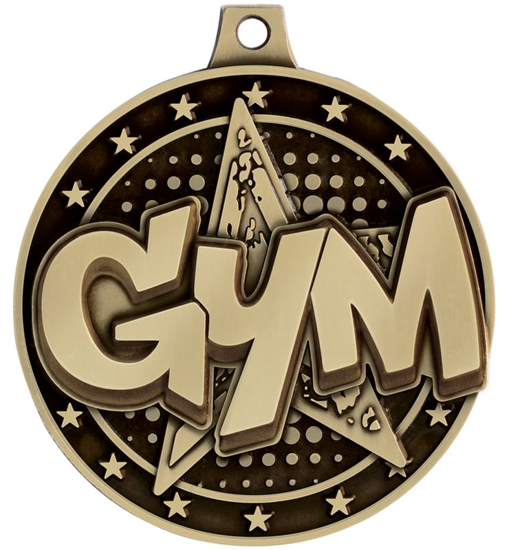2" Gymnastics Star Medals