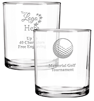 Golf Amarillo Rocks Glass 10.6oz