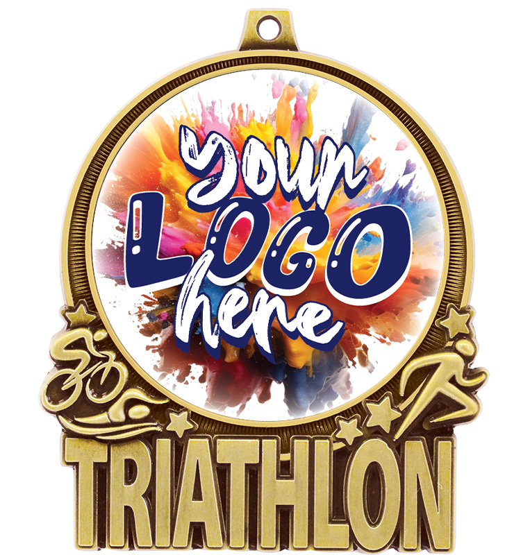 3" Triathlon Double Action 2.0 Medal
