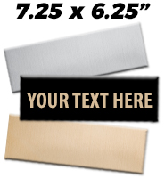 7.25"W x 6.25"H Engraving Plates