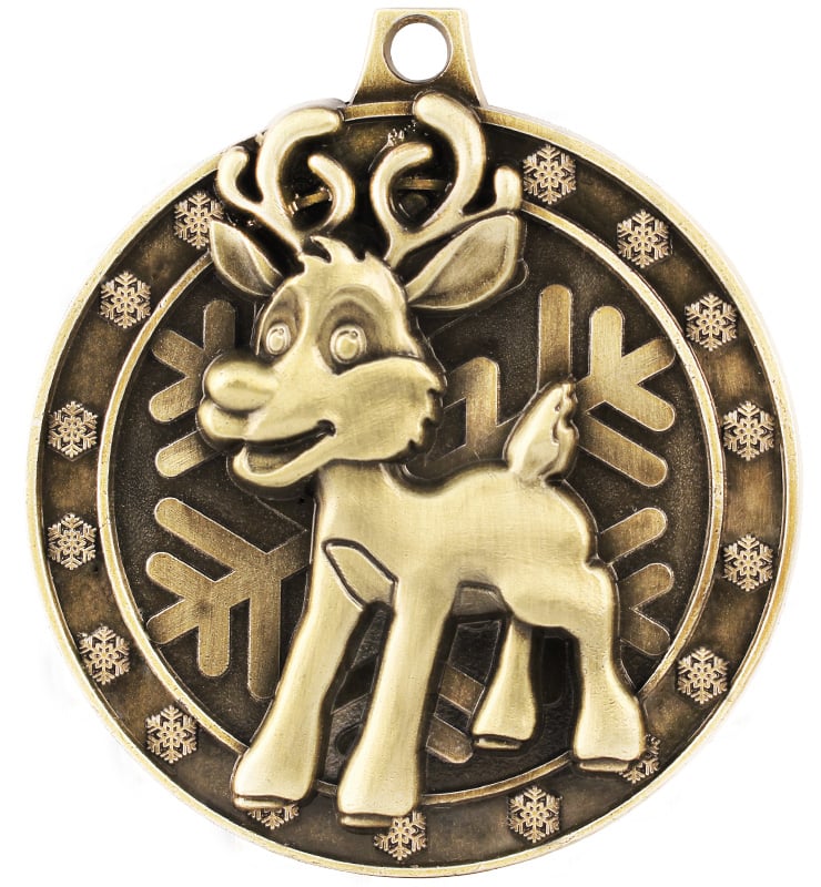 2" Reindeer Medal