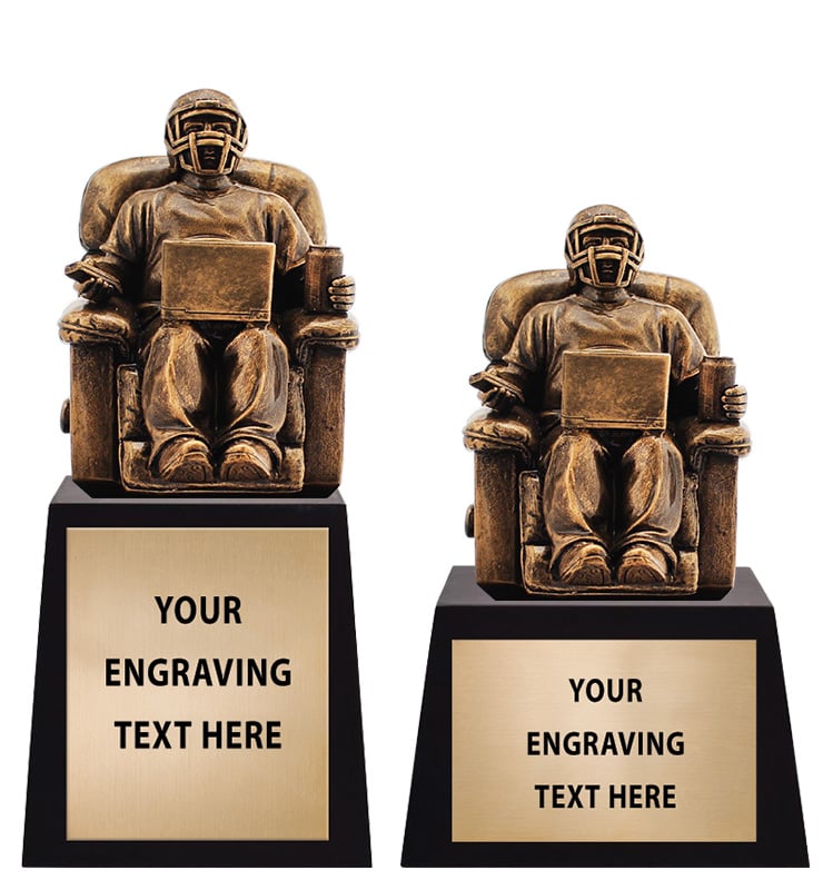 Fantasy Football Quarterback Armchair Stud Trophies