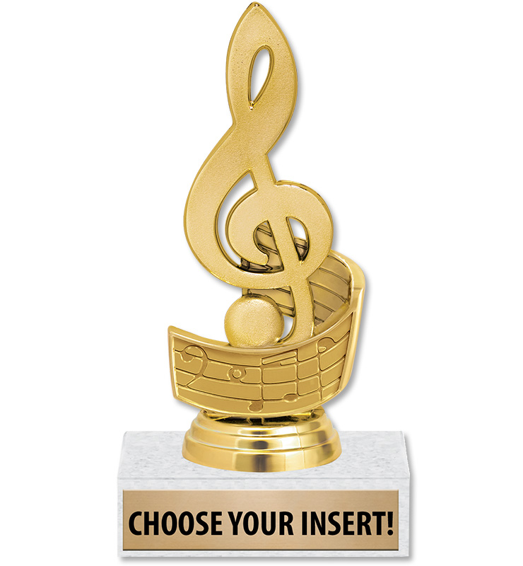 Treble Clef Blank Insert Trophy