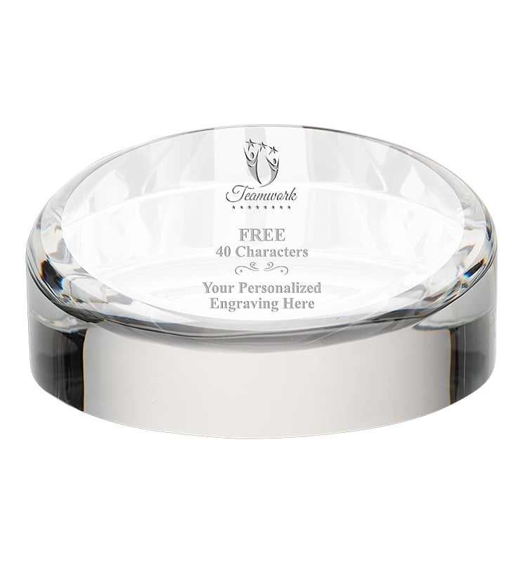 Halo Crystal Paperweight