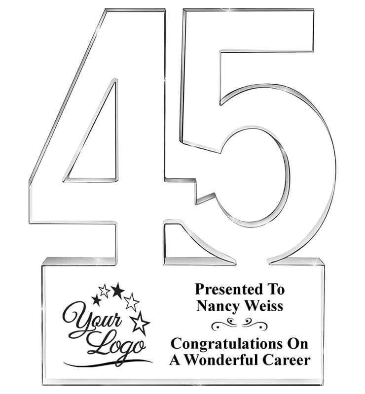 45 Years Of Service Acrylic