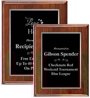 Amadeus Silver Border Piano Plaques