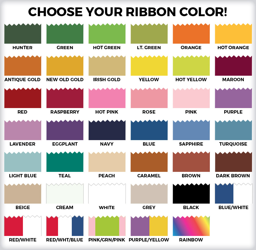 Custom Ribbons | Custom Award Ribbons | Rosette Ribbons
