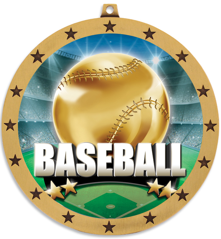 4" Colossal Baseball Medals