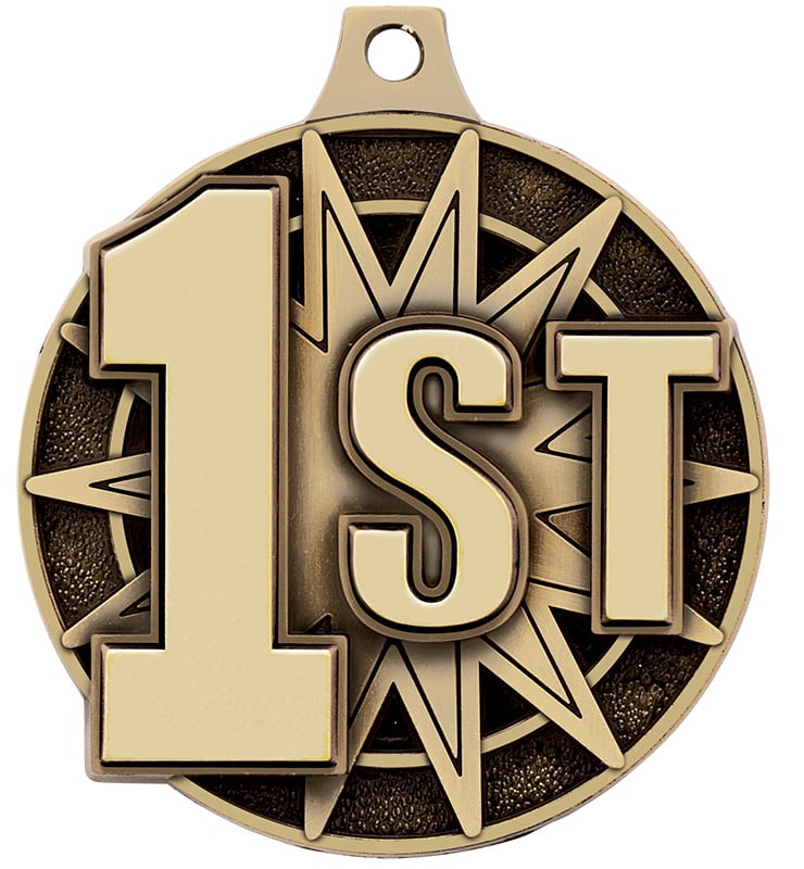 2" 1st-5th Place Medals