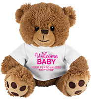 Pink Welcome Baby Bear