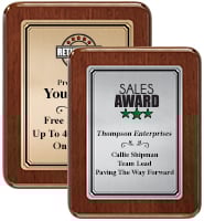 Color Printed Chatoyant Walnut Plaques