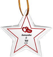 Star Color Printed Ornament