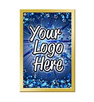 1" Gold Rectangle Insert Pin