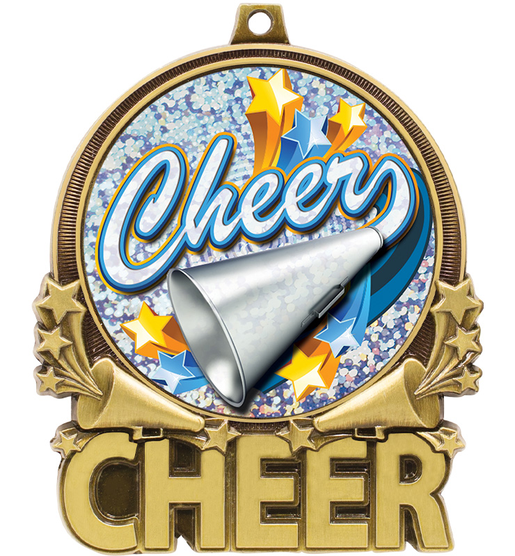 3" Cheer Double Action 2.0 Medals