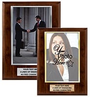 Wood Vertical Slide-In Photo Frame Plaque