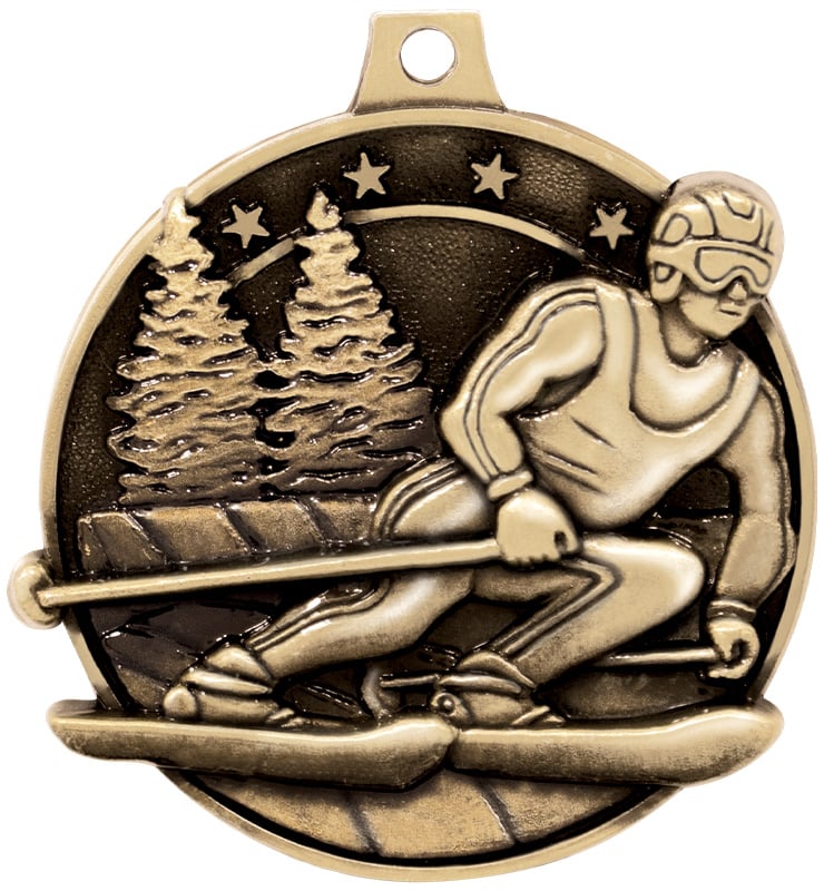 2" Skiing Medals