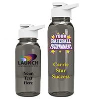 Gray Color Printed Water Bottles