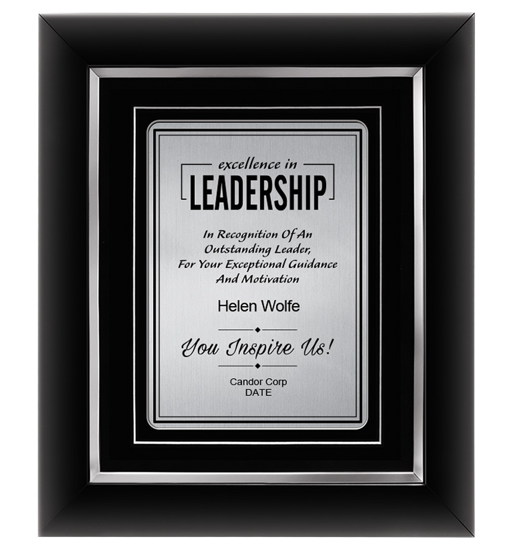Leadership Silver Decor Frame Plaque