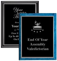 Classic Vertical Silver Border Plaques