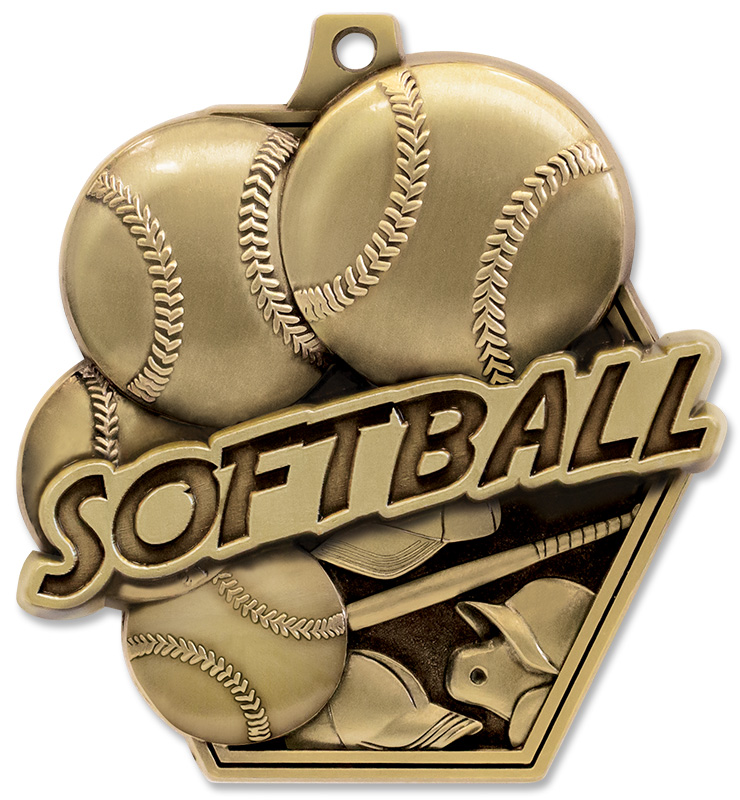 2 1/4" Masters Softball Medals