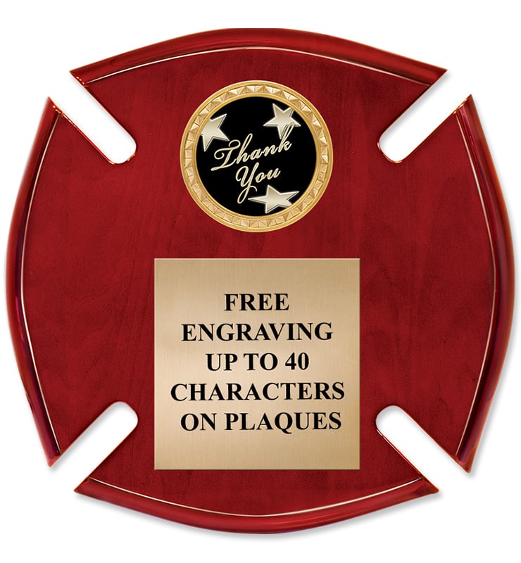 Maltese Cross Rosewood Insert Plaque&nbsp;