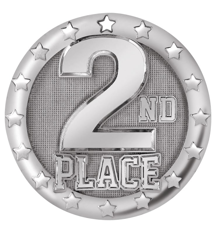 2" 2nd Place Blaze Medal