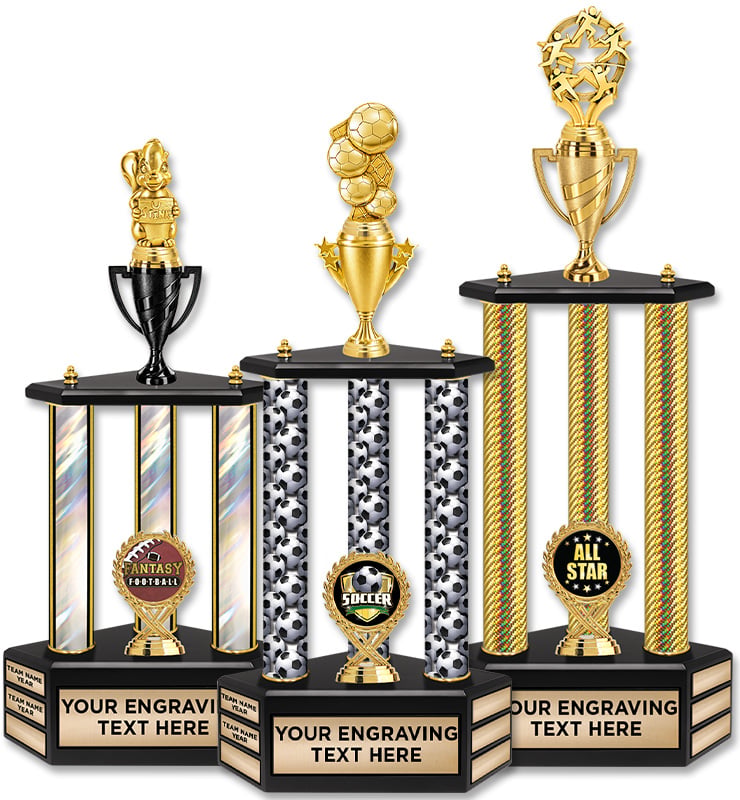 3 Poster Perpetual Riser Trophies