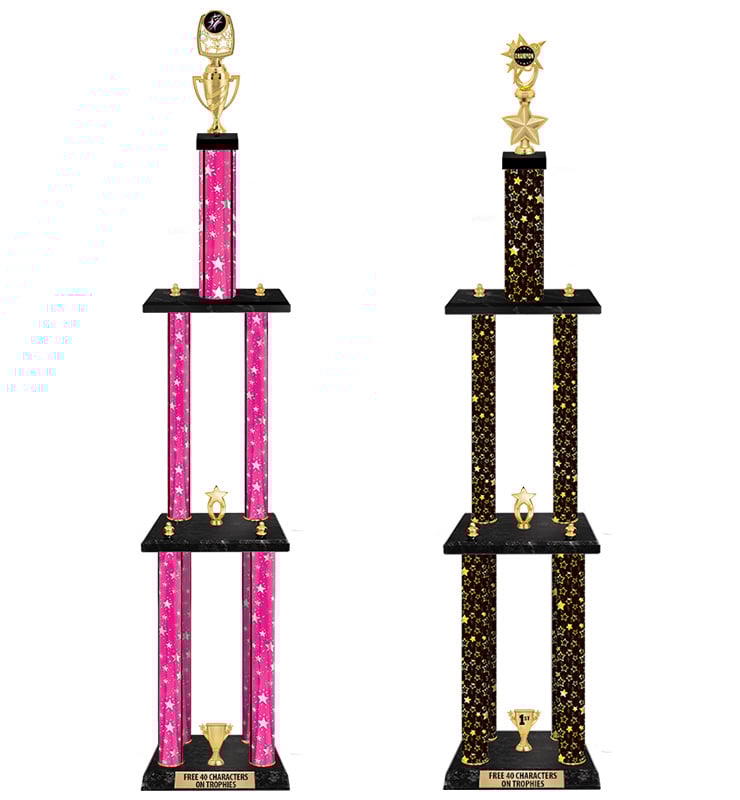 Large Deluxe Modular Holder Column Trophies 