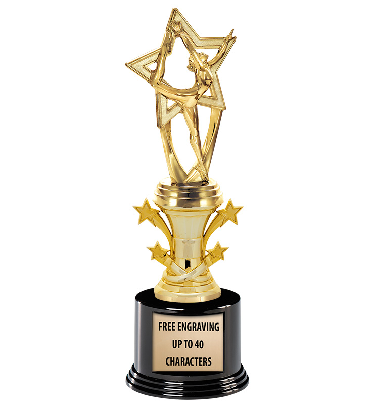 10 1/4" - 12 1/4" Starbell Riser Trophy on Deluxe Base