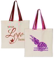 Cotton Color Handle Tote Bag