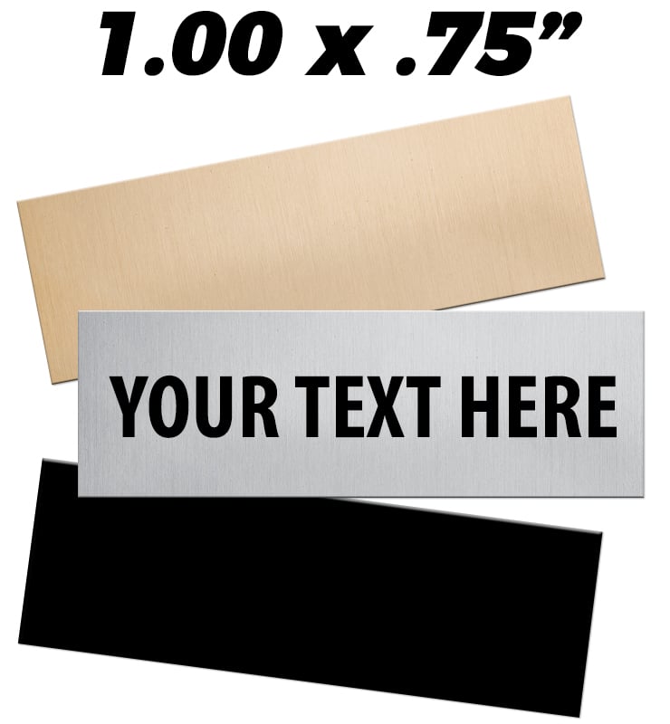1"W x 0.75"H Engraving Plates